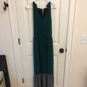 Michael Kors full length dress two tone.